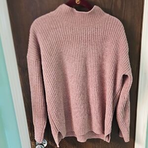 Hippie Rose Dusty Pink Turtleneck Sweater